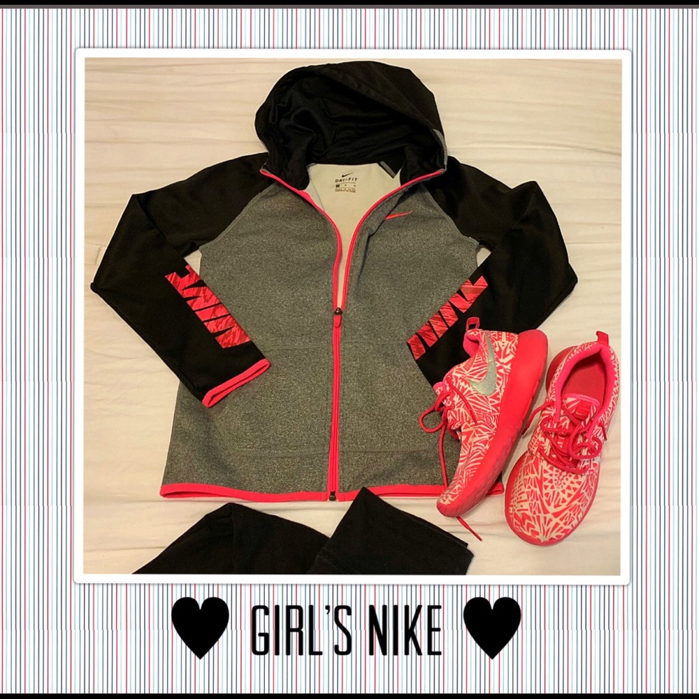 Pink and Black Nike Jacket